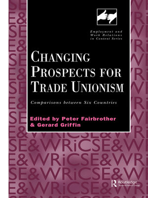 cover image of Changing Prospects for Trade Unionism